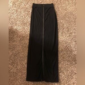 Armani Exchange Black Maxi Pencil Skirt with zipper
